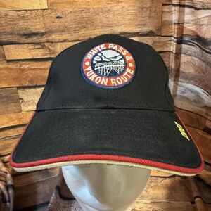 White Pass & Yukon Route Railroad Black Hat Cap Adjustable Skagway Alaska